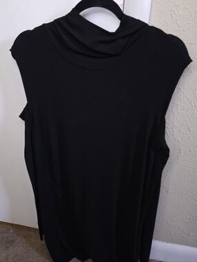 Killstar Black Ribbed Mock Neck Tank XS